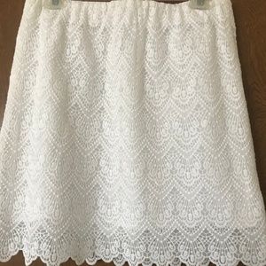 White Lace Skirt - NEVER WORN